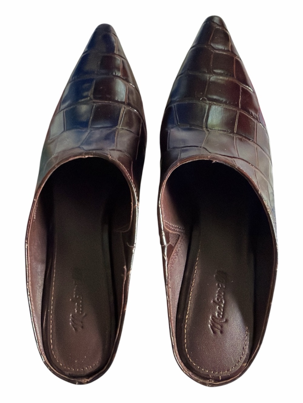 Madewell The Emilie Heeled Mule in Chocolate Raisin. Size 6 - execellent cond - Picture 5 of 9
